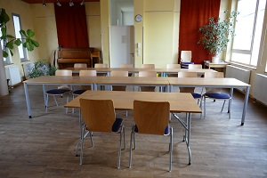 Ansicht des Weltraums im Welthaus Bielefeld